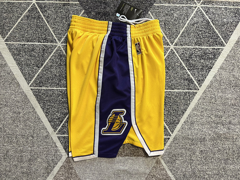Wholesale 2023 Lakers Yellow Nike NBA Shorts