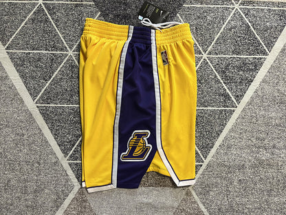Wholesale 2023 Lakers Yellow Nike NBA Shorts