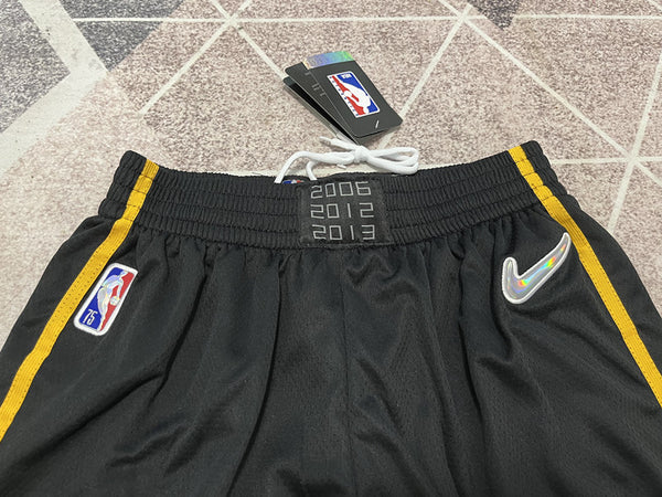 Wholesale 2023 Miami Heat Black Nike Shorts Diamond Patch