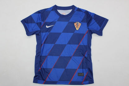 Wholesale 2024 UEFA European Championship  Croatia home home and away kid kits