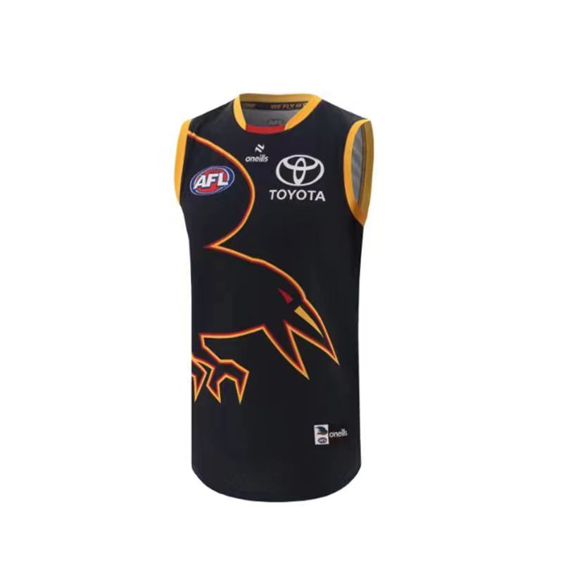 Wholesale Australia 2024 AFL Magpies Team Rugby Jersey Tank Top S-3XL