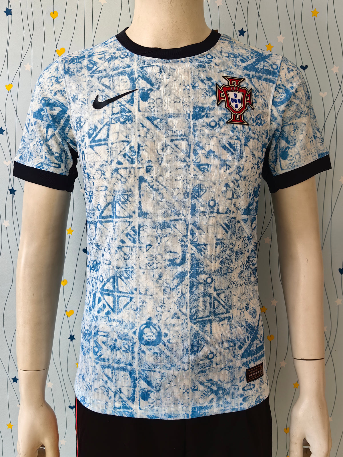 Wholesale 2024 Portugal national team away white and blue player version football jersey XS-4XL.