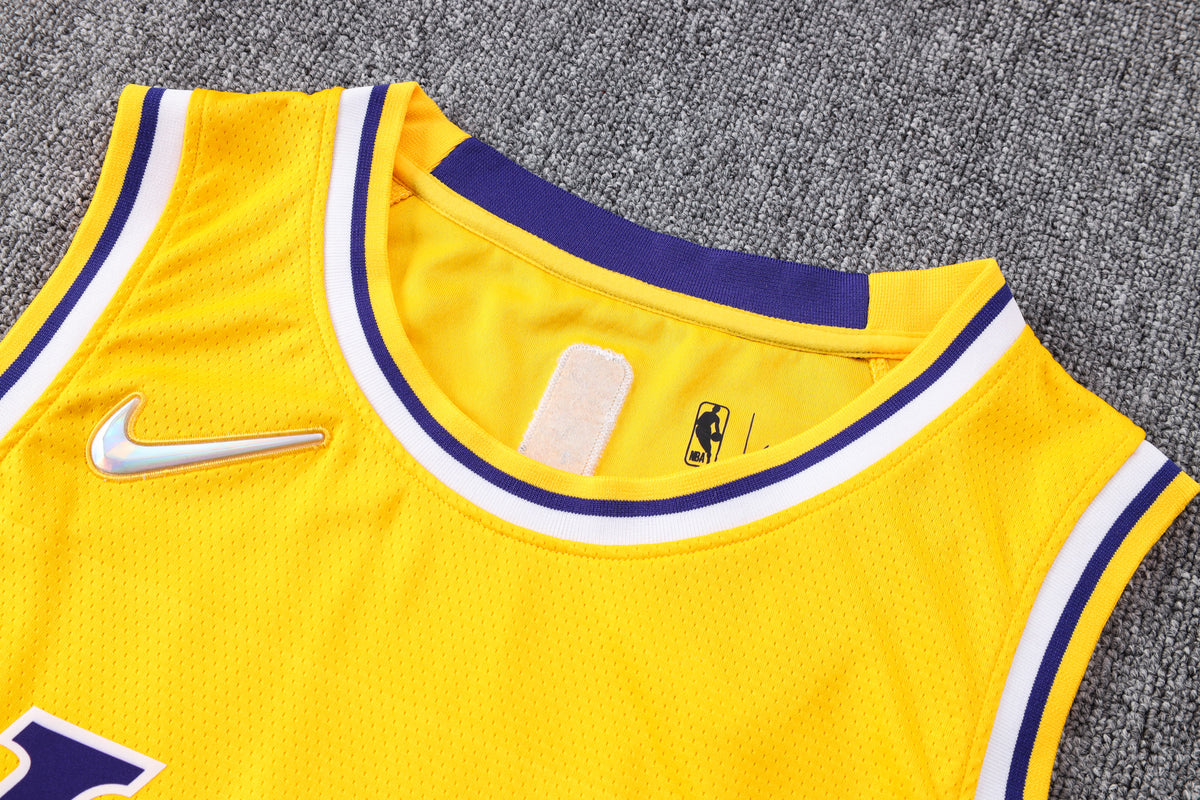 Wholesale NBA2223 Los Angeles Lakers yellow No. 8 basketball star (heat pressed款)