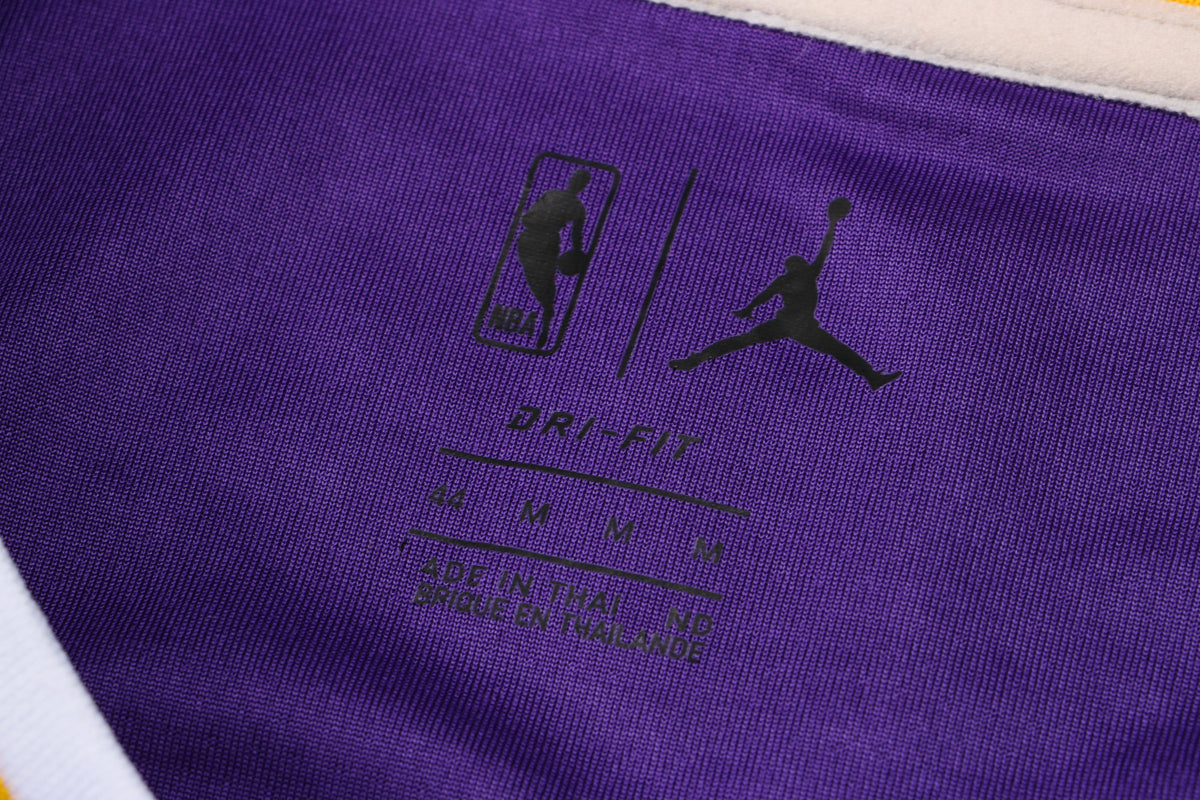 Wholesale  Jordan NBA Los Angeles Lakers purple round neck 23 (hot press style) S-2XL