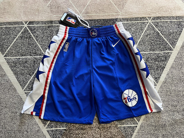 Wholesale 2023 76ers Blue Nike NBA Shorts