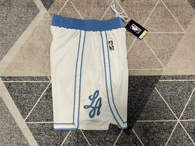 Wholesale 2023 Lakers 21 Edition White Nike NBA Shorts