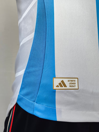 Wholesale 2024 Argentina National Team Home White and Blue Player Version Football Jersey XS-4XL