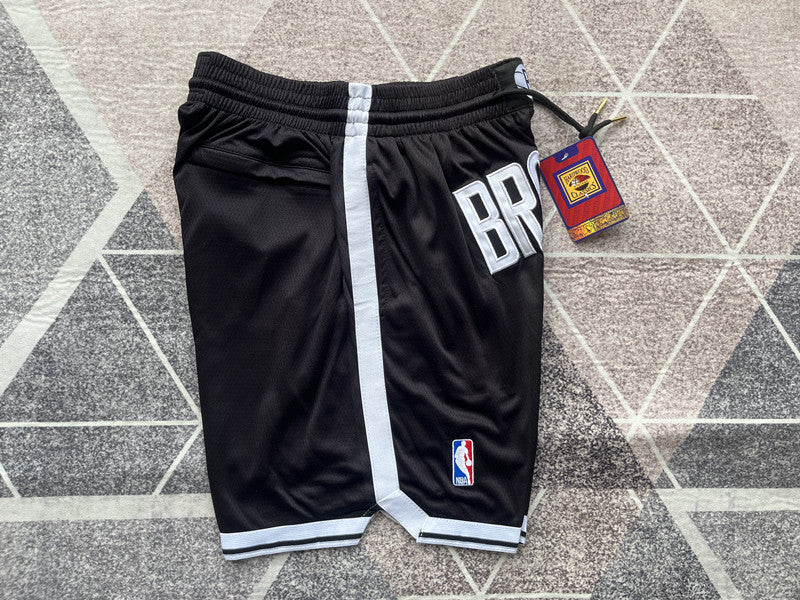 Wholesale 2024 JUST DAN basketball shorts Nets black regular pocket pants