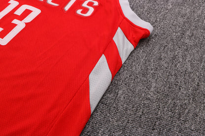 Wholesale HOU Houston Rockets Red 13 (Heat Pressed Style).