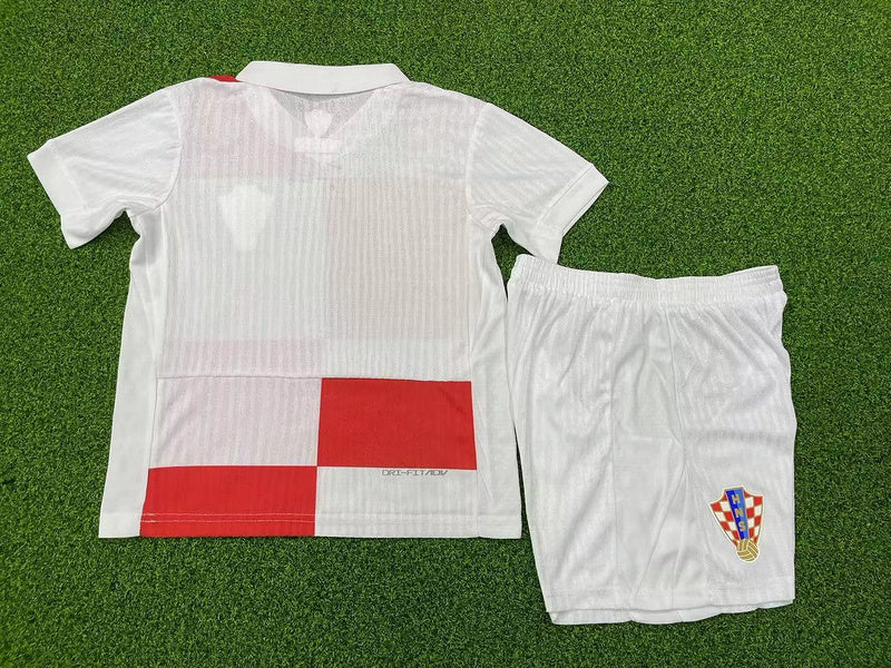 Wholesale 2024 UEFA European Championship  Croatia home home and away kid kits