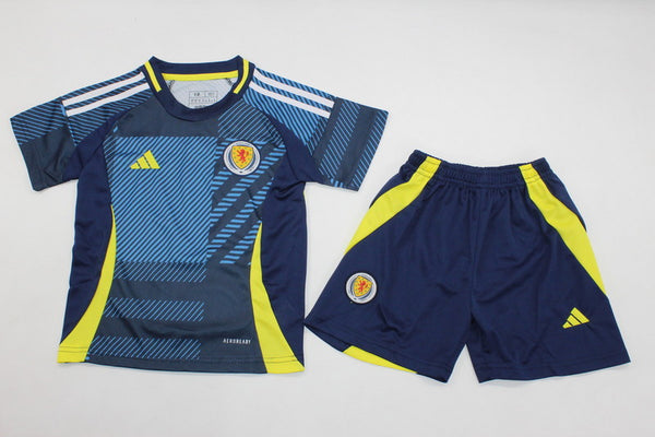 Wholesale 2024 UEFA European Championship  Scotland home home and away kid kits