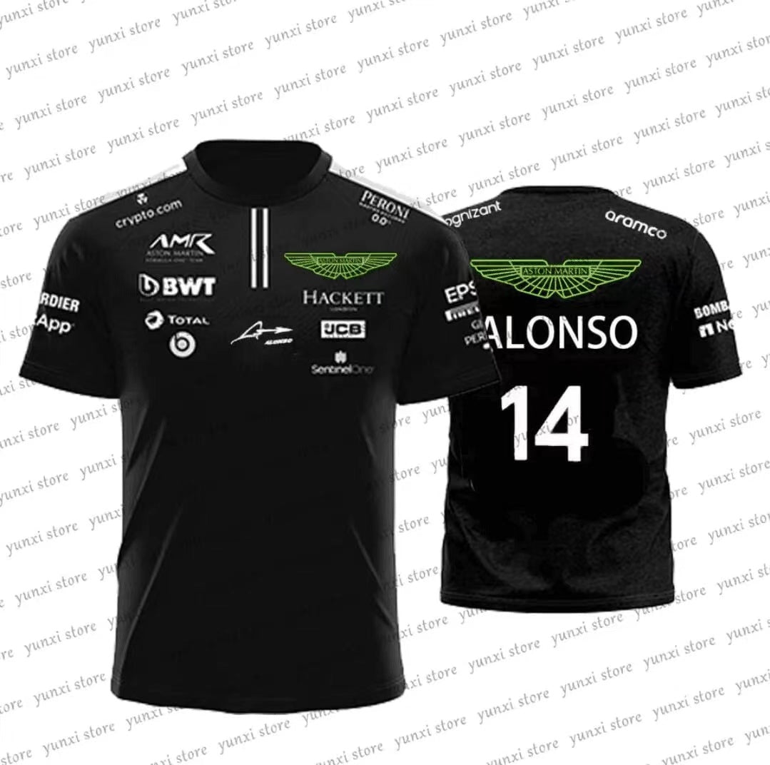 Wholesale 2023 F1 black Aston racing suit S-5XL
