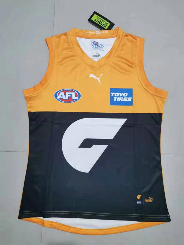 Wholesale 2021 AFL Giants team from Australia Rugby Jersey Tank Top  sizes S-3XL.