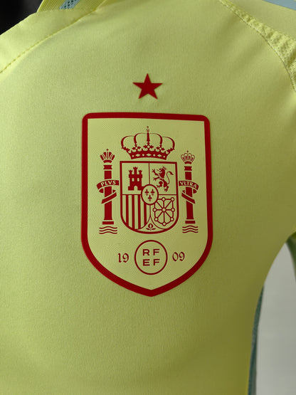 Wholesale 2024 Spain national team away yellow player version football shirt XS-4XL