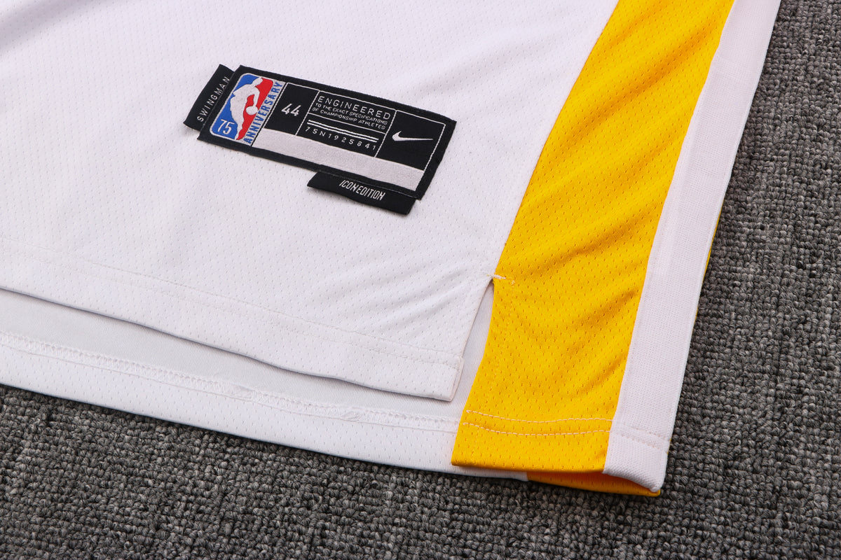 Wholesale Golden State Warriors No. 11 white jersey (pressed style) for NBA 2022-23.