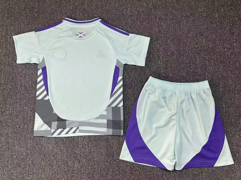 Wholesale 2024 UEFA European Championship  Scotland home home and away kid kits