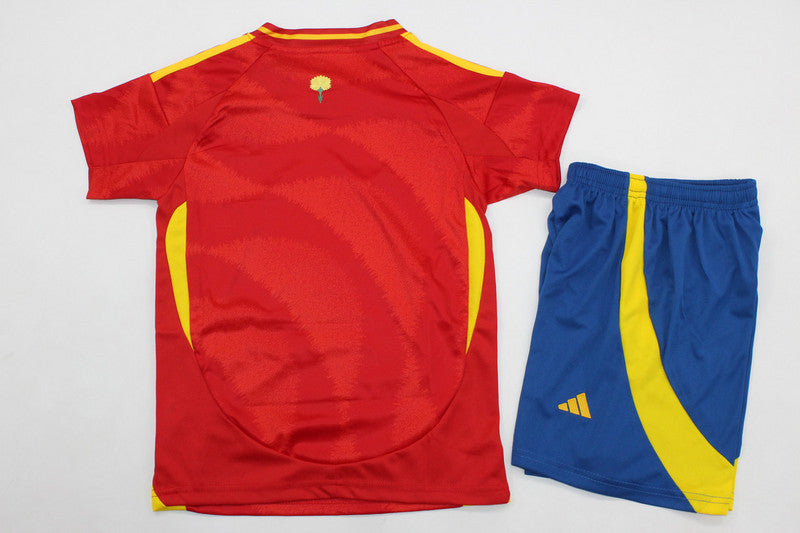 Wholesale 2024 UEFA European Championship  Spain home and away kid kits