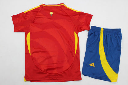 Wholesale 2024 UEFA European Championship  Spain home and away kid kits