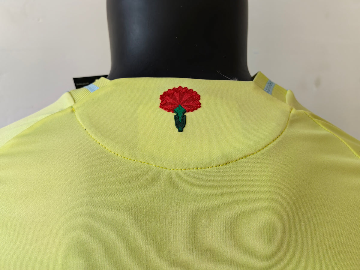 Wholesale 2024 Spain national team away yellow player version football shirt XS-4XL