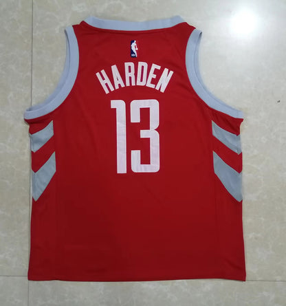 Wholesale HOU Houston Rockets Red 13 (Heat Pressed Style).
