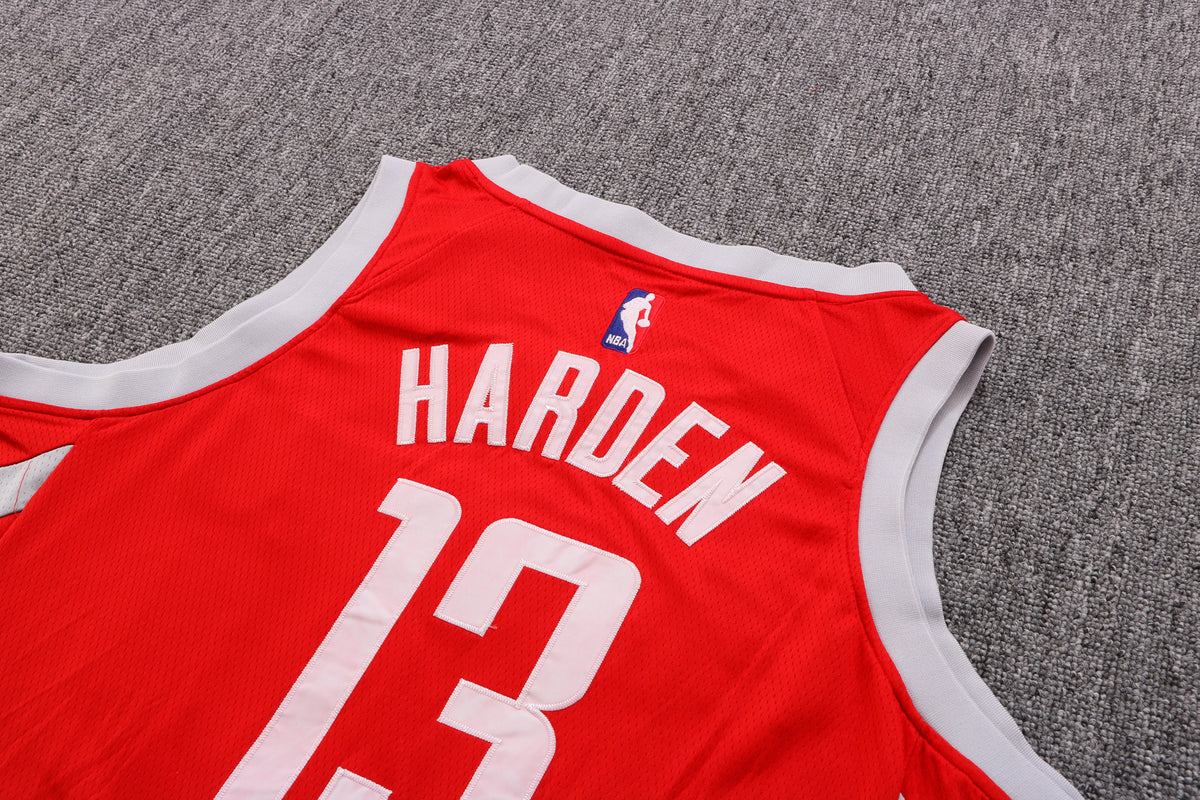 Wholesale HOU Houston Rockets Red 13 (Heat Pressed Style).