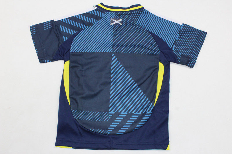 Wholesale 2024 UEFA European Championship  Scotland home home and away kid kits