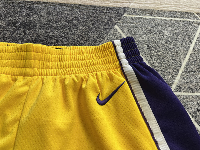 Wholesale 2023 Lakers Yellow Nike NBA Shorts