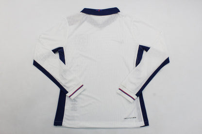 Wholesale customizable 2024 European Championship England home and away football jersey long-sleeved  S-5X