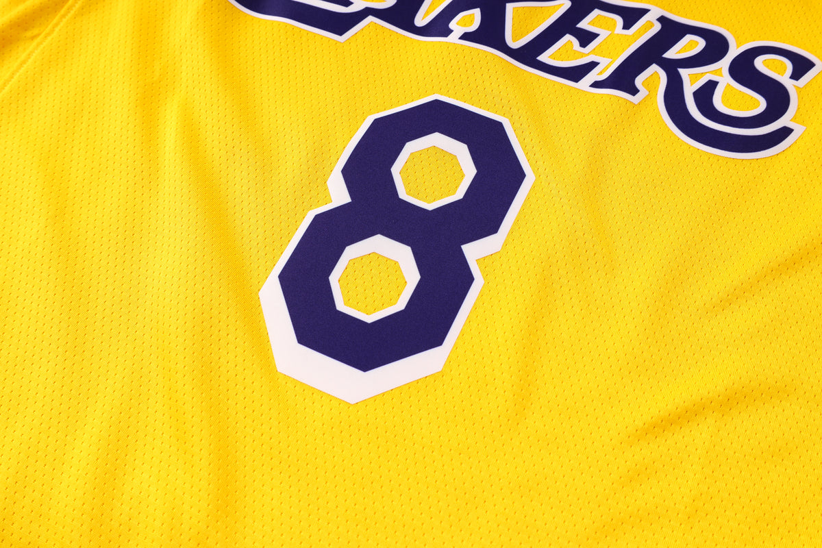 Wholesale NBA2223 Los Angeles Lakers yellow No. 8 basketball star (heat pressed款)