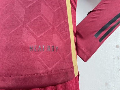 Wholesale customizable 2024 European Championship  Belgium home and away football jersey long-sleeved  S-5XL