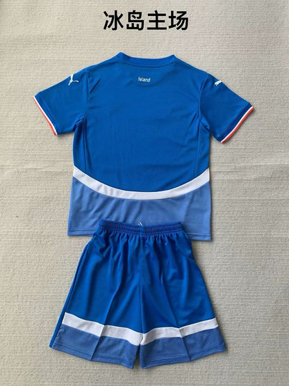 Wholesale 2024 European Cup Iceland team home children&