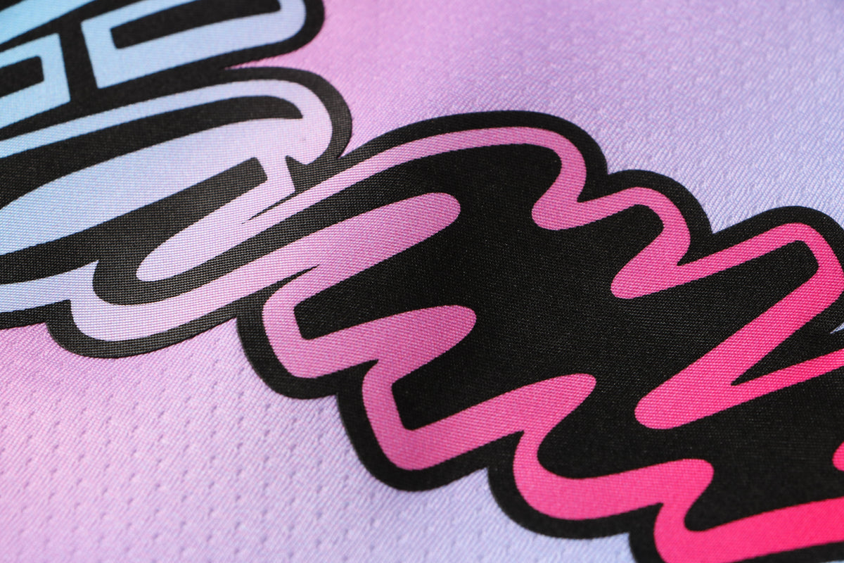 Wholesale NBA Miami Heat pink round neck 4 (hot pressed) S-2XL.