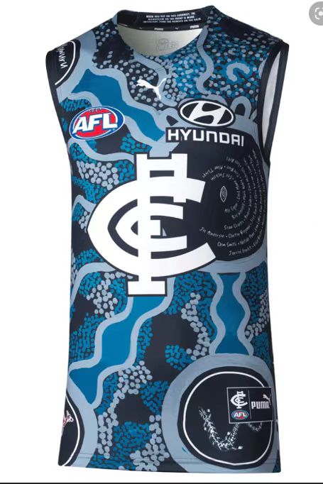 Wholesale Australia AFL Collingwood Magpies Indigenous Rugby Jersey Tank Top S-3XL.
