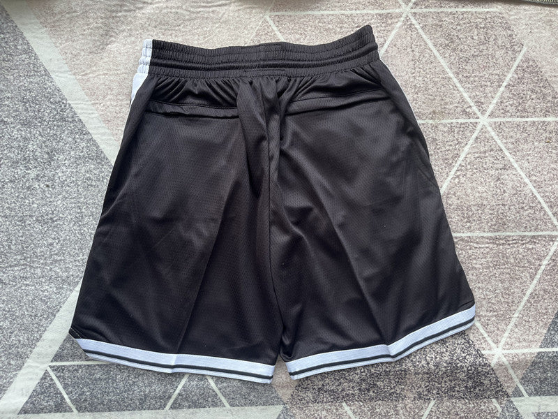 Wholesale 2024 JUST DAN basketball shorts Nets black regular pocket pants