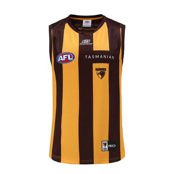 Wholesale Australia 2023 AFL Hawks Team Rugby Jersey Tank TopS-3XL.