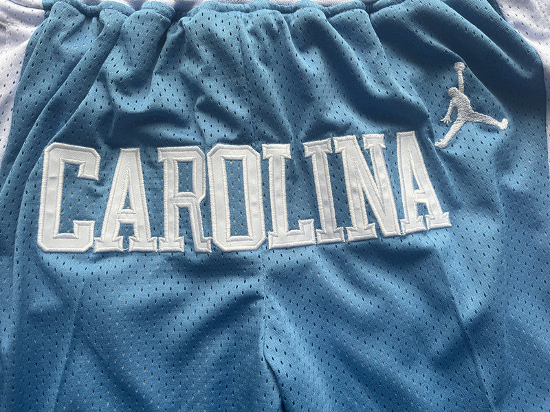 Wholesale 2024 JUST DAN North Carolina Moon Blue Pocket Basketball Shorts
