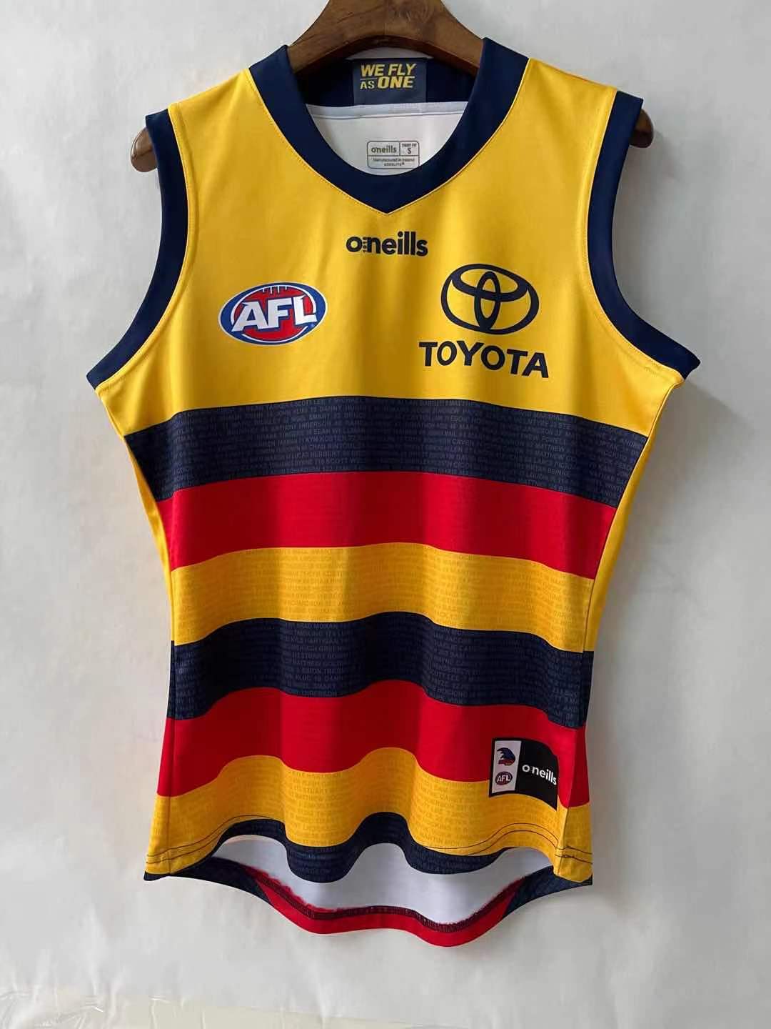Wholesale Australia 2021 AFL Crow Away Rugby Jersey Tank Top S-3XL.