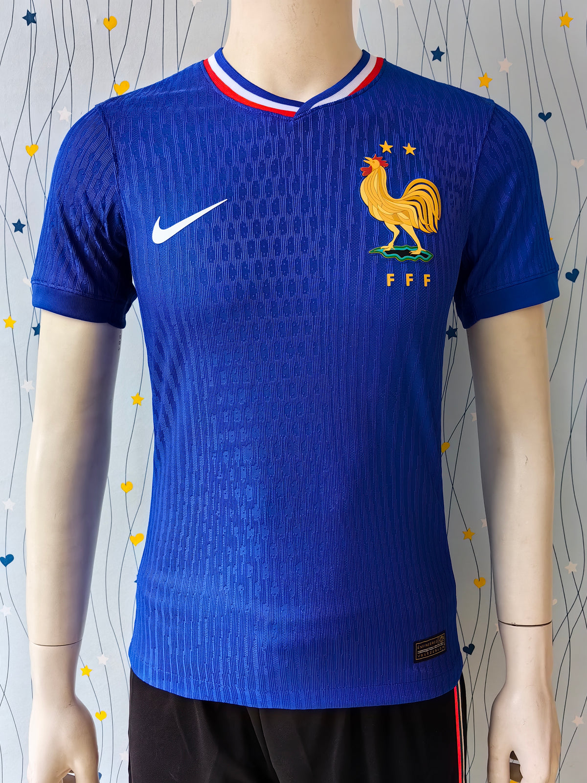 Wholesale 2024 French national team home blue player edition football jersey XS-4XL