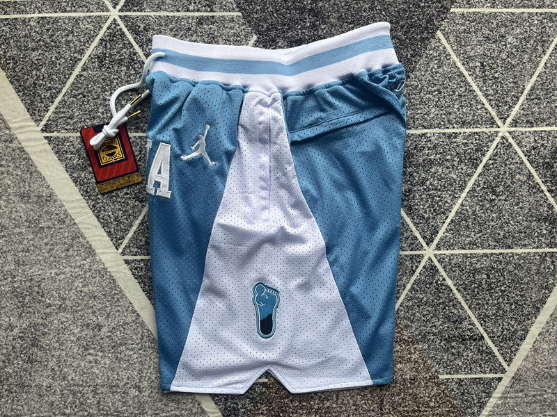 Wholesale 2024 JUST DAN North Carolina Moon Blue Pocket Basketball Shorts