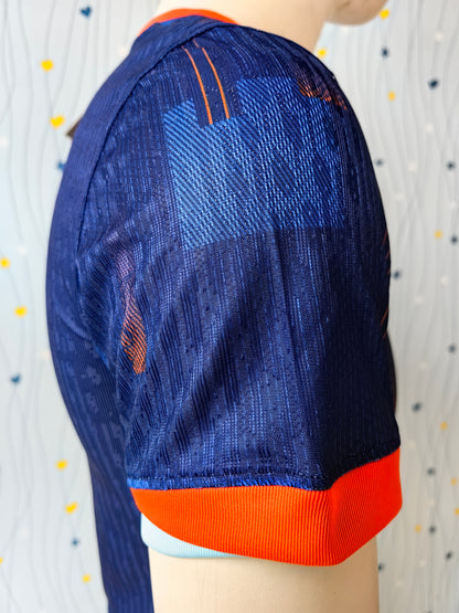 Wholesale 2024 Netherlands national team away blue player version football jersey XS-4XL.