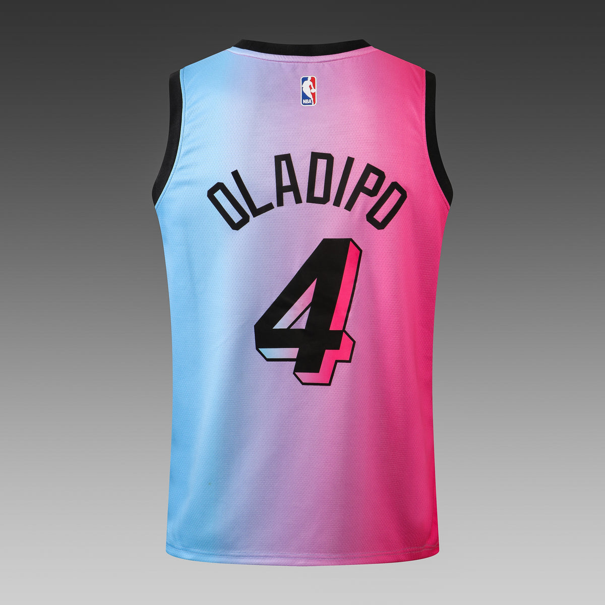 Wholesale NBA Miami Heat pink round neck 4 (hot pressed) S-2XL.