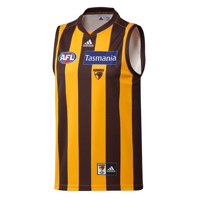 Wholesale Australia 2021 AFL Hawthorn Hawks Rugby Jersey Tank Top S-3XL