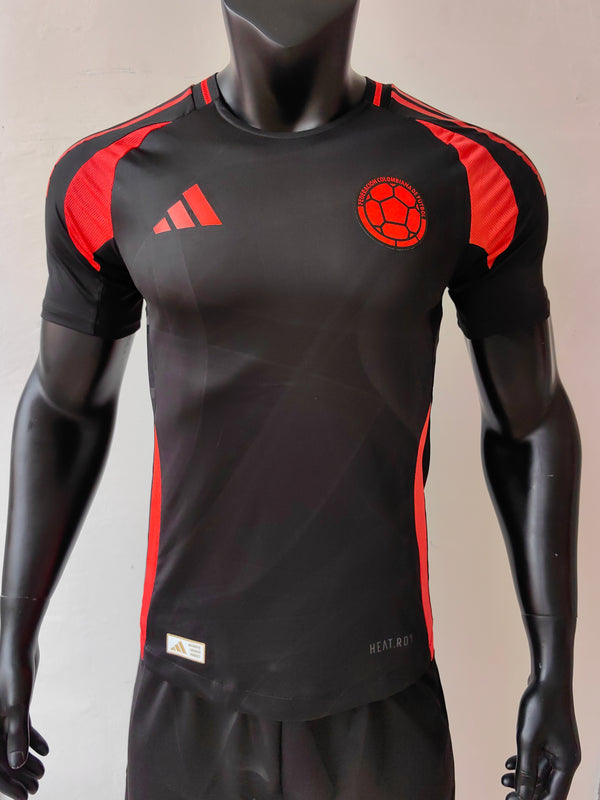 Wholesale 2024 Colombia National Team Away Black Player Version Soccer Jersey XS-4XL