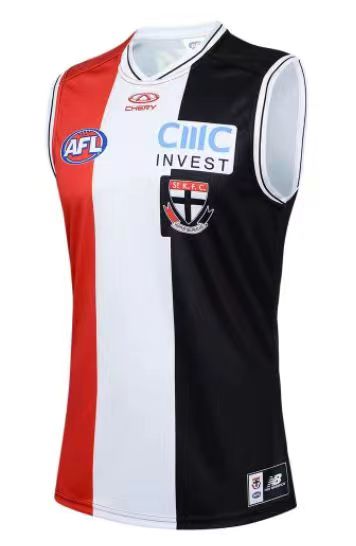 Wholesale Australia 2024 AFL Saints team Rugby Jersey Tank Top S-3XL