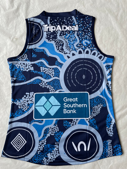 Wholesale Australia AFL Collingwood Magpies Indigenous Rugby Jersey Tank Top S-3XL.