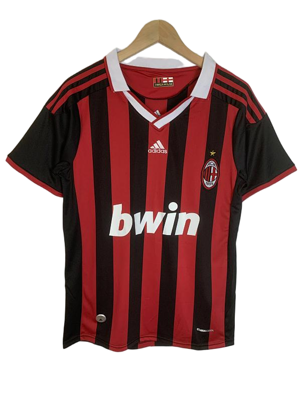 AC Milan 2009-10 Home Retro Football Jersey - front view