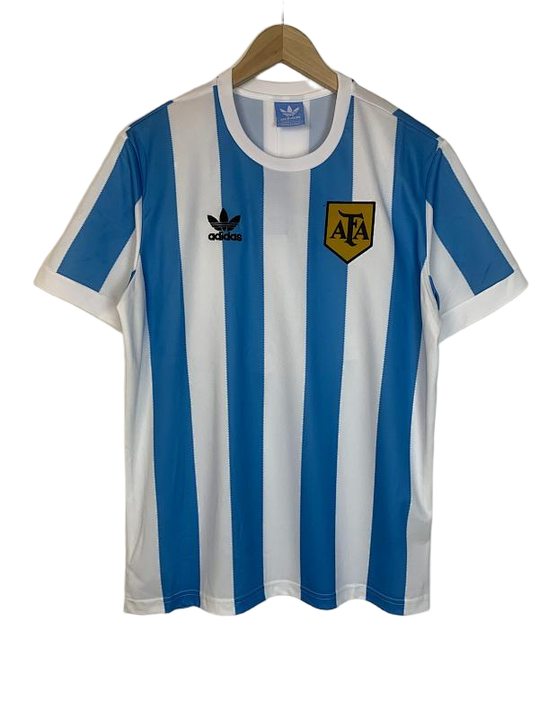1978 Argentina Home Retro Football Jersey - front view