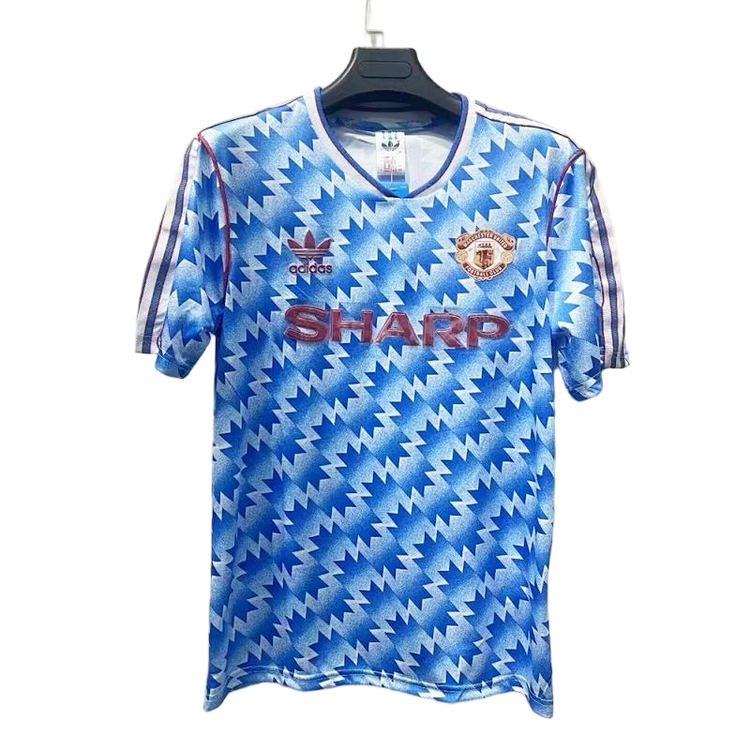 90-92 Manchester United Away Retro Football Jersey - front view