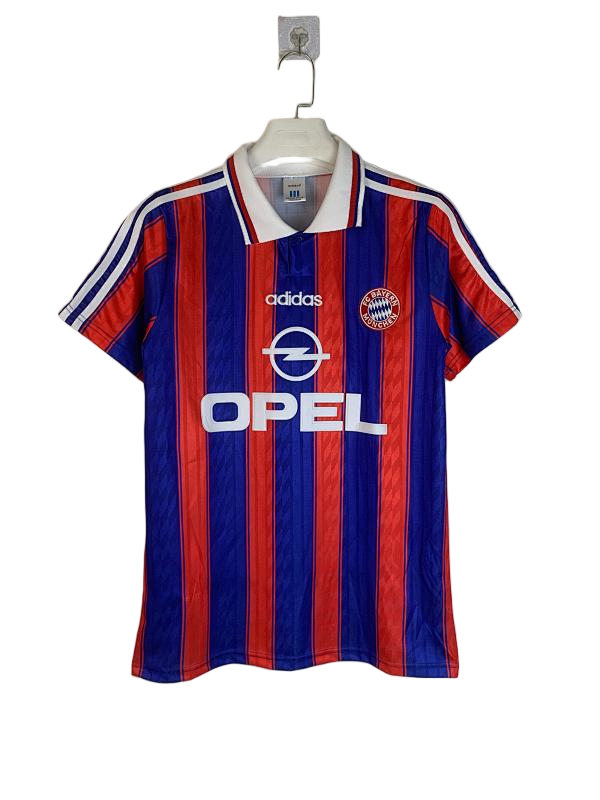 95-97 Bayern Munich Home Retro Football Jersey - front view