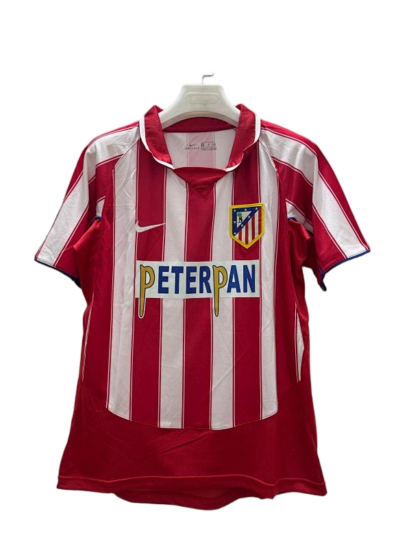 Atletico Madrid 2003-04 Home Retro Football Jersey - front view